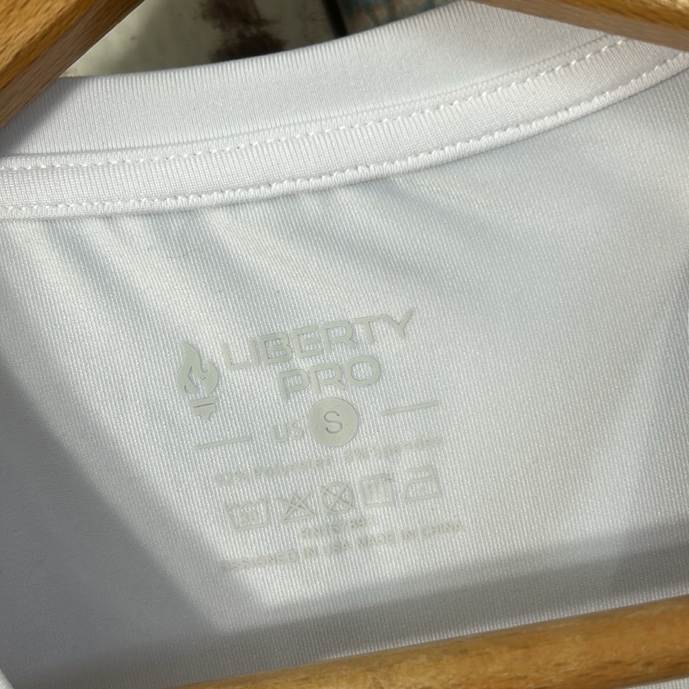 Liberty Pro white mesh sides performance shirt - Picture 9 of 12